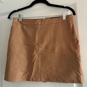 Lulu's Faux Leather Mini Skirt for Casual Wear